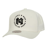 Mitchell & Ness Cream Snapback Cap
