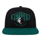 Minnesota Timberwolves Black2 Match Up Snapback Cap