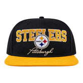 Pittsburgh Steelers Black2 Blitz Snapback Cap