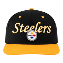 Pittsburgh Steelers Black2 Blitz Snapback Cap