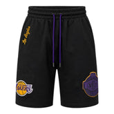Los Angeles Lakers Match Up Shorts Black