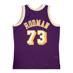 #73 Dennis Rodman 1998 Los Angeles Lakers Swingman Basketball Jersey