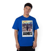 Lebron James Philadelphia 76ers "The King is Here: Welcome to Philly" King Has Arrived T-Shirt Royal Blue