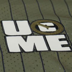 John CenaFinal Seconds Striped Merch Baseball Jersey - Olive