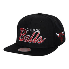 Chicago Bulls Team Script 2.0 Black Snapback Cap