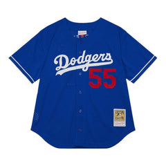 #55 Orel Hershiser 2000 Los Angeles Dodgers Baseball Jersey