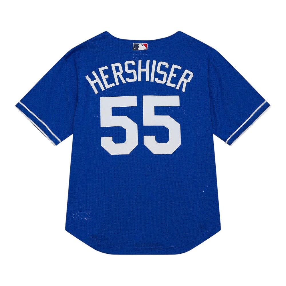 #55 Orel Hershiser 2000 Los Angeles Dodgers Baseball Jersey