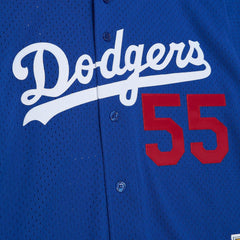 #55 Orel Hershiser 2000 Los Angeles Dodgers Baseball Jersey
