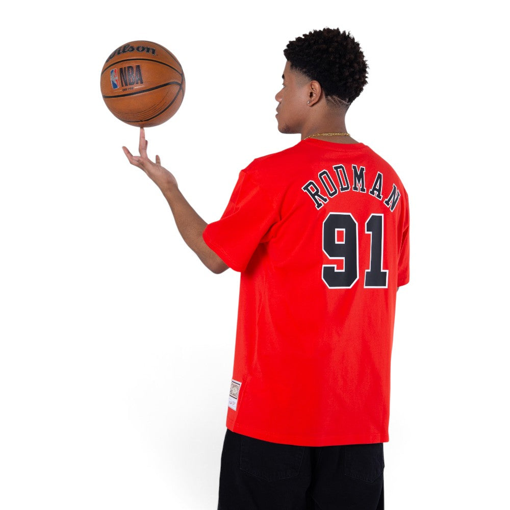 #91 Dennis Rodman Chicago Bulls T-Shirts Player Name and Number