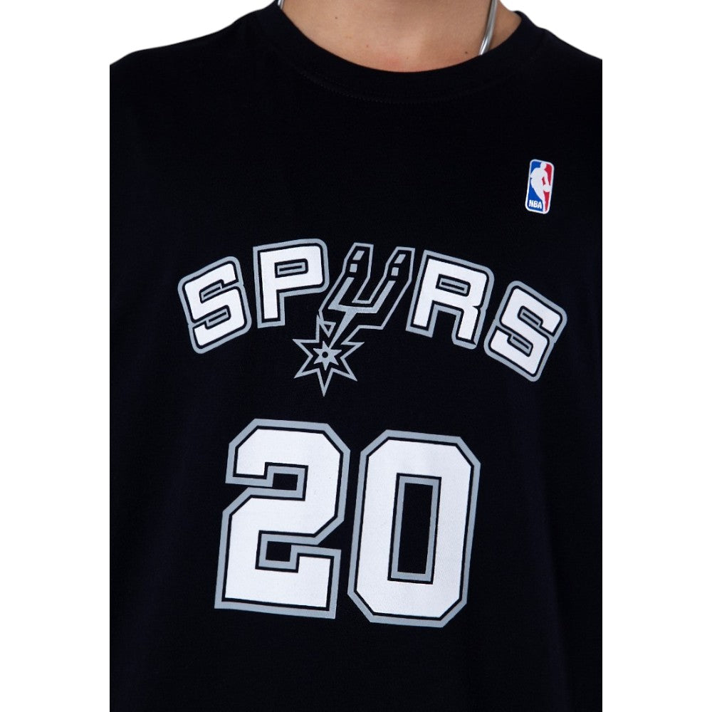 #20 Manu Ginobili San Antonio Spurs Player Name & Number Black T-shirt