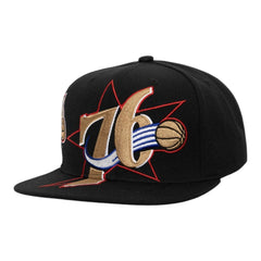 Philadelphia 76Ers Big Time Black Snapback Cap