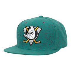 Anaheim Ducks Splatter Snapback Cap
