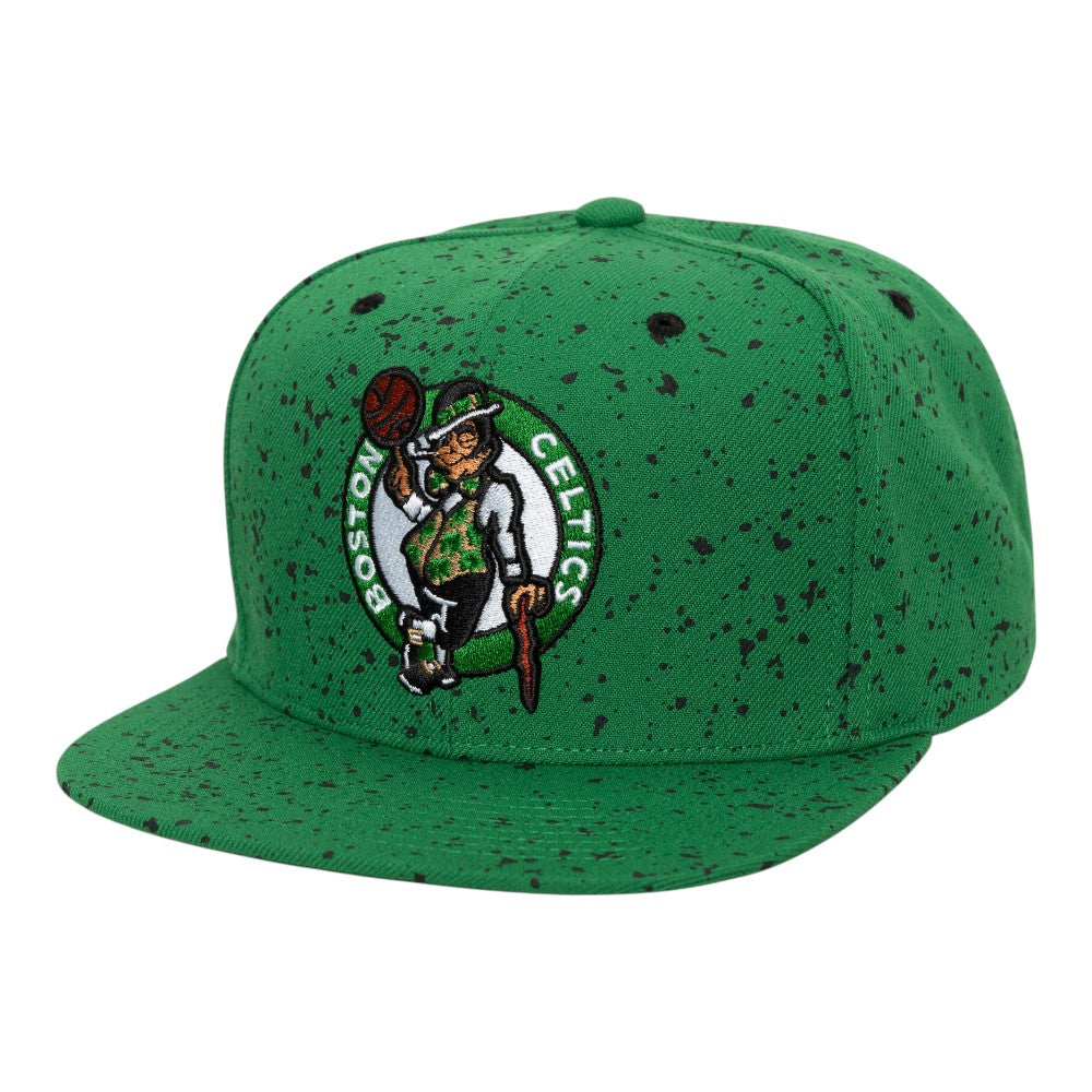 Boston Celtics Green Splatter Snapback Cap