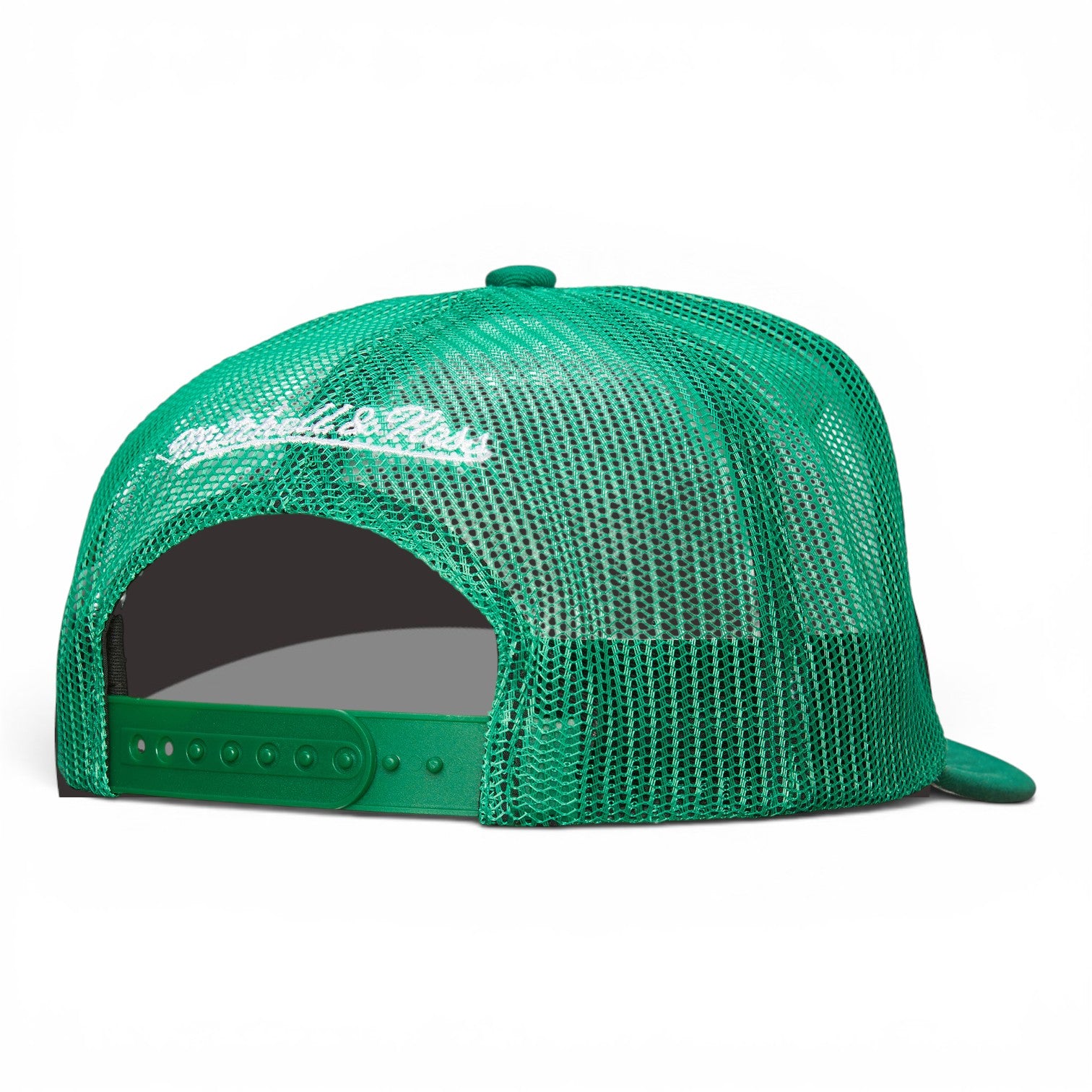 Boston Celtics White Heritage Patch Trucker Snapback Cap