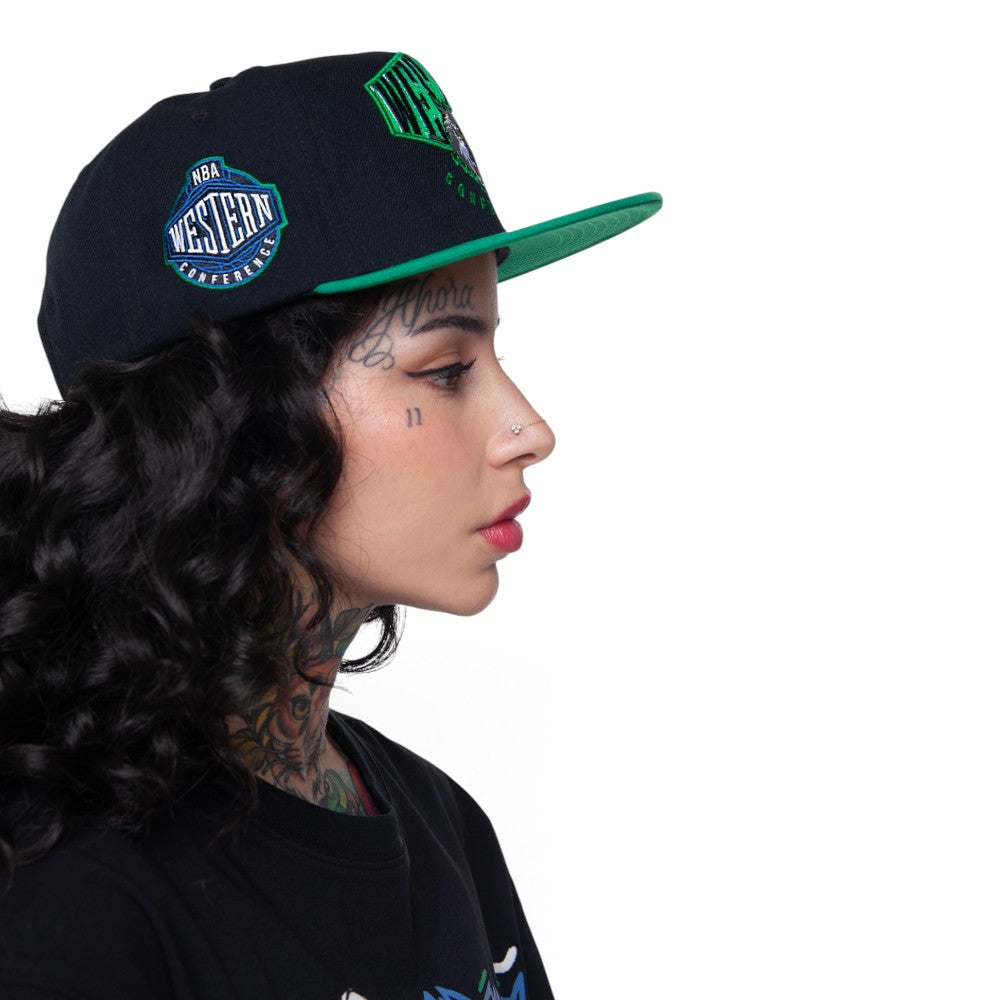 Minnesota Timberwolves Black2 Match Up Snapback Cap