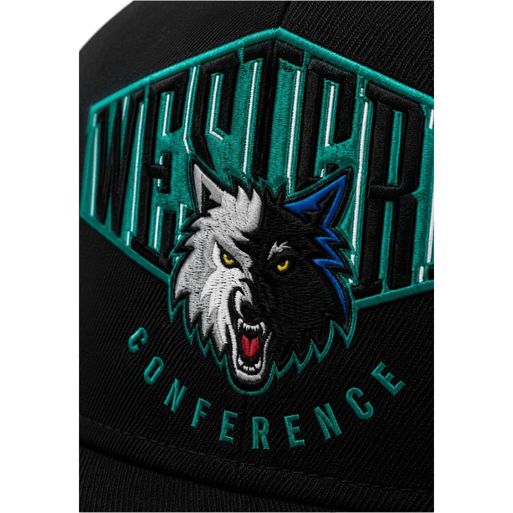 Minnesota Timberwolves Black2 Match Up Snapback Cap