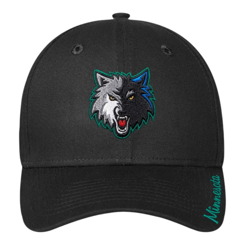 Minnesota Timberwolves Black Match Up Strapback Cap