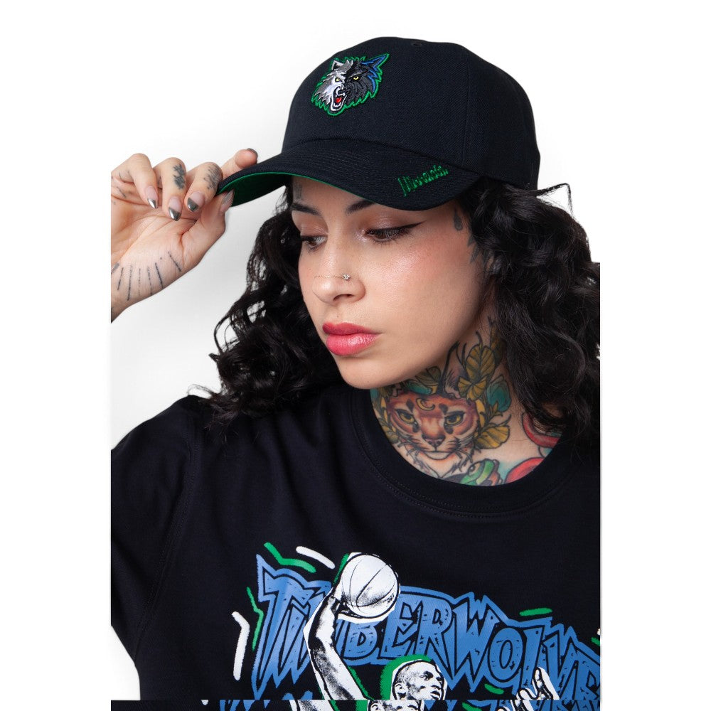 Minnesota Timberwolves Black Match Up Strapback Cap
