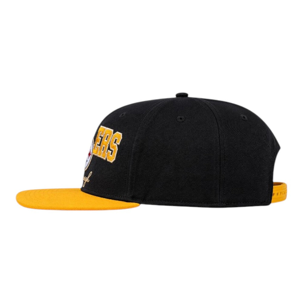 Pittsburgh Steelers Black2 Blitz Snapback Cap