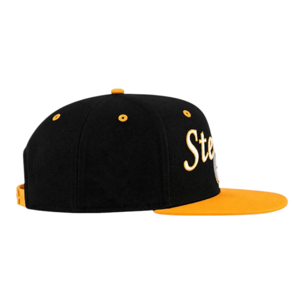 Pittsburgh Steelers Black2 Blitz Snapback Cap