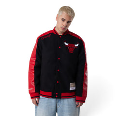 Chicago Bulls Black Match Up Varsity Jacket
