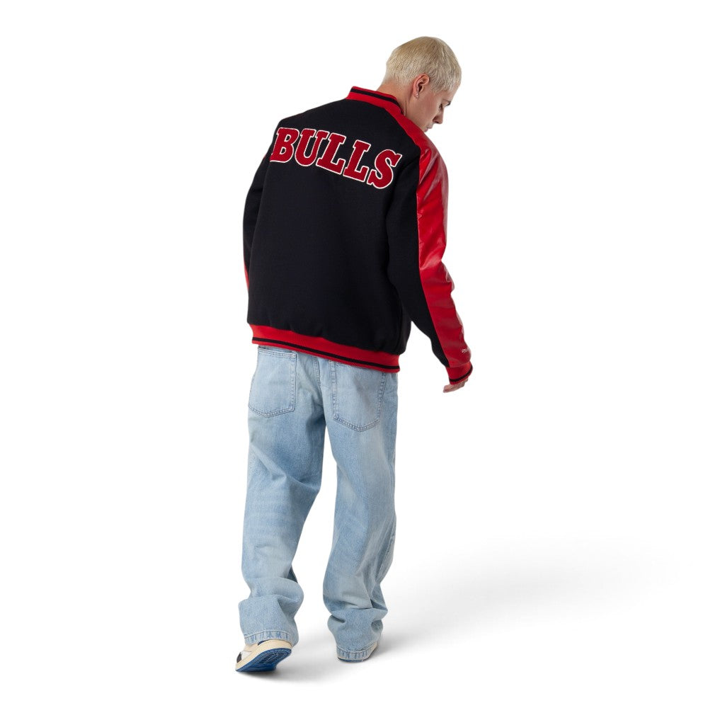 Chicago Bulls Black Match Up Varsity Jacket