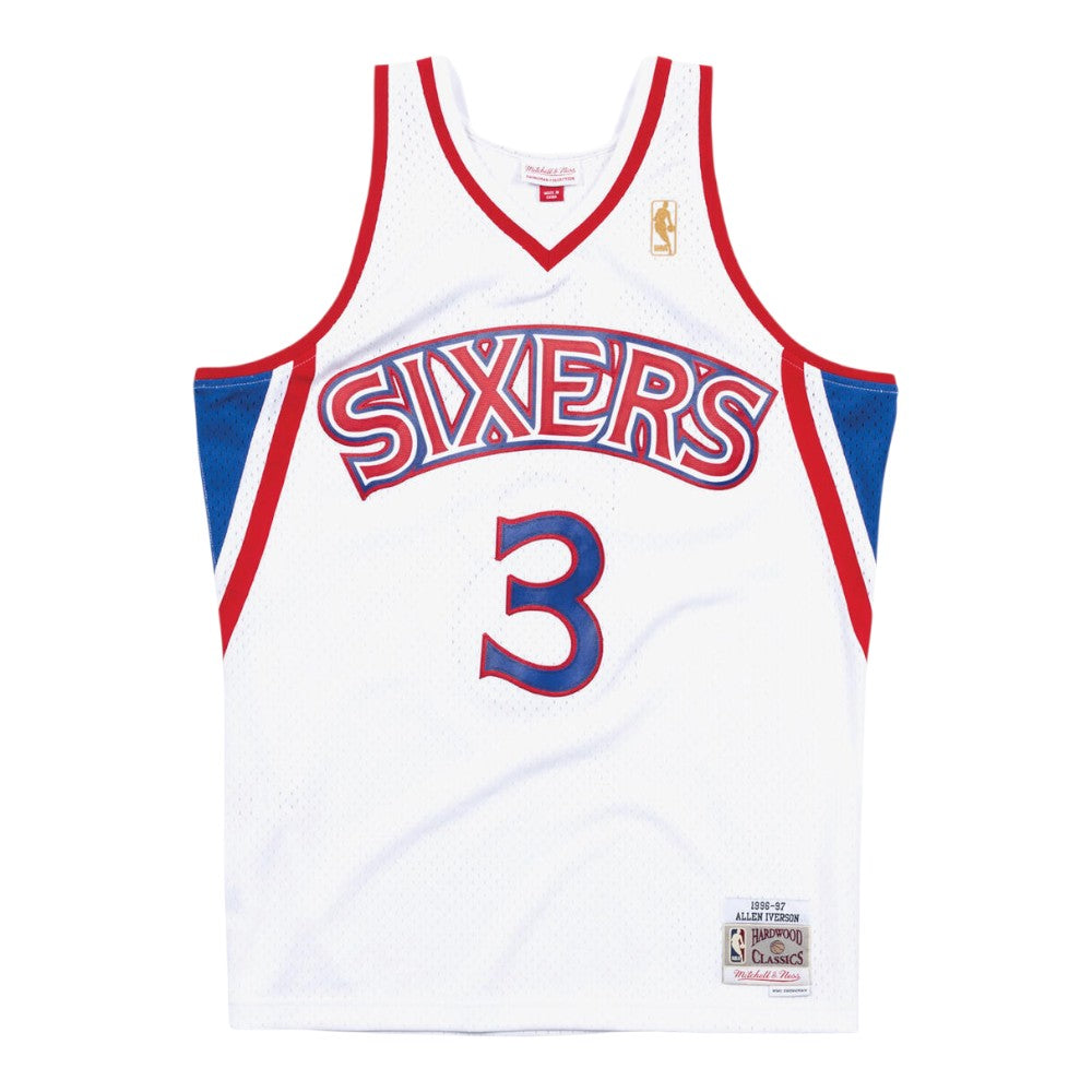 #3 Allen Iverson 1996 Philadelphia 76Ers Swingman Jersey
