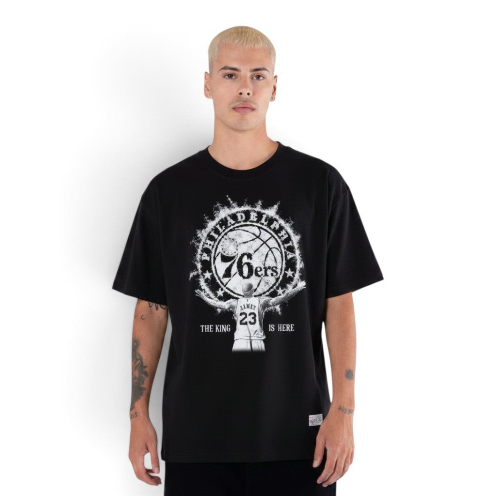 Lebron James Philadelphia 76ers "The King is Here: Welcome to Philly" Witness T-Shirt Black