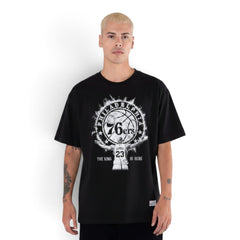 Lebron James Philadelphia 76ers "The King is Here: Welcome to Philly" Witness T-Shirt Black