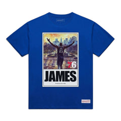 Lebron James Philadelphia 76ers "The King is Here: Welcome to Philly" King Has Arrived T-Shirt Royal Blue