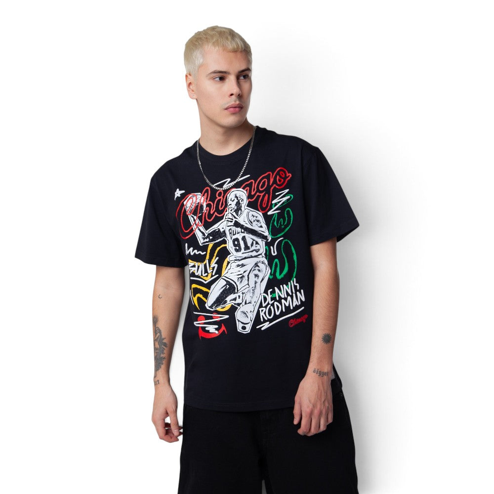 Dennis Rodman Chicago Bulls Chalked Up Tee