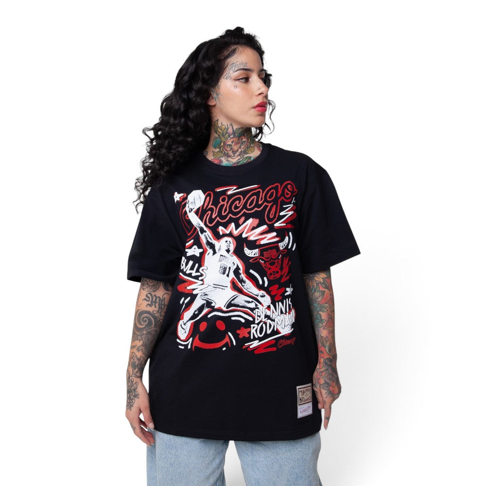 Dennis Rodman Chicago Bulls Chalked Up Tee