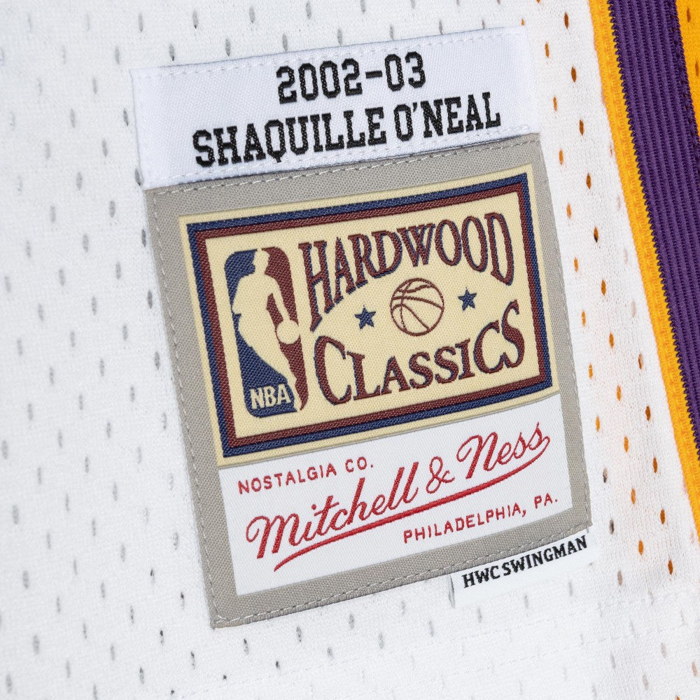 #34 Shaquille O'Neal 2002 Los Angeles Lakers Swingman Jersey