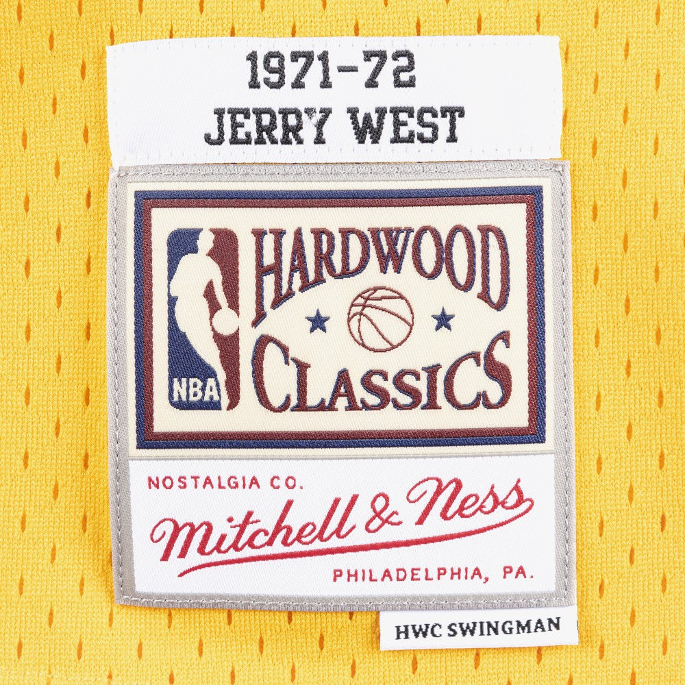 #44 Jerry West 1971 Los Angeles Lakers Swingman Jersey